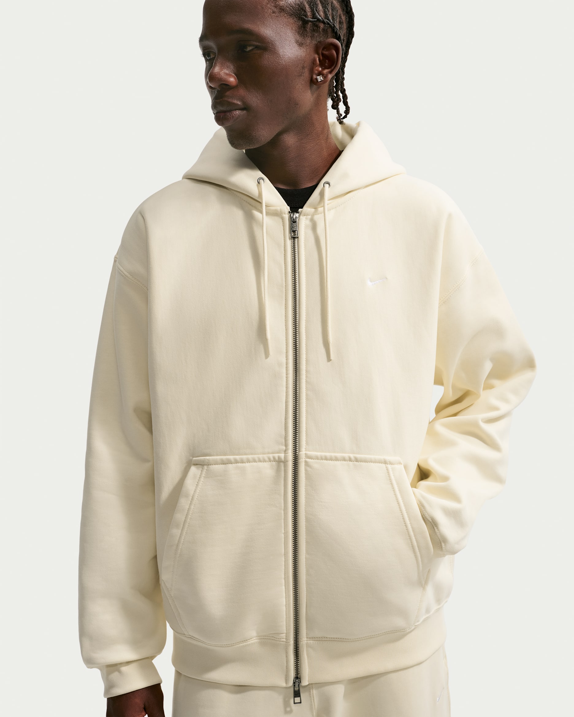 Nike Solo Swoosh Men's Full-Zip Fleece Hoodie. Nike.com
